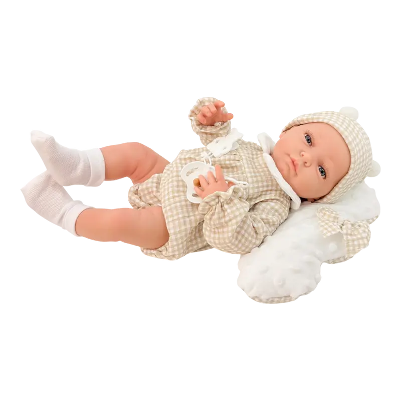 Newborn Niño Vichy Beige Nube
