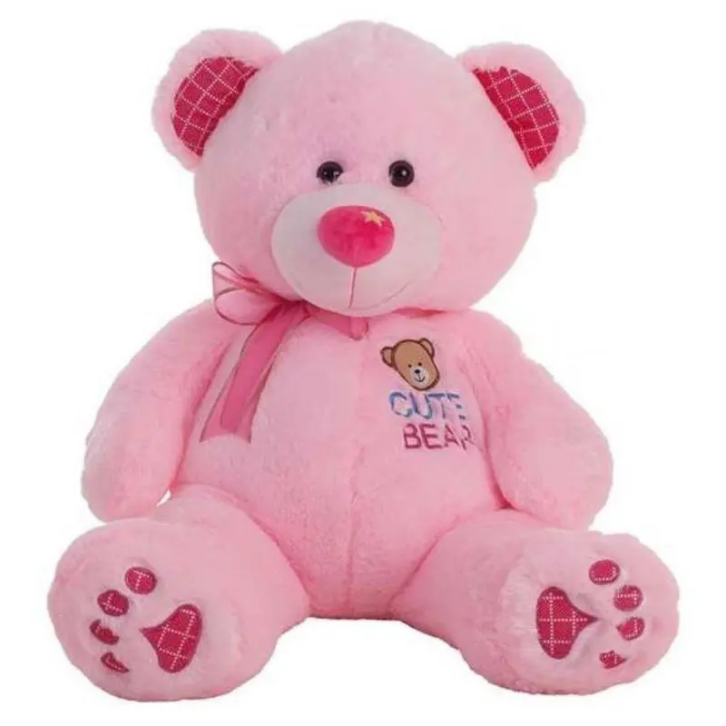 OSO DE PELUCHE LUMINOSO 70 CM (ROSA)