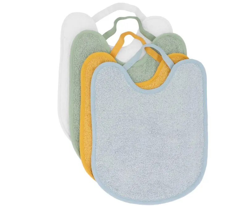 Pack 4 Baberos Rizo (Blue/Mustard/Sage/Ivory) - Tutete