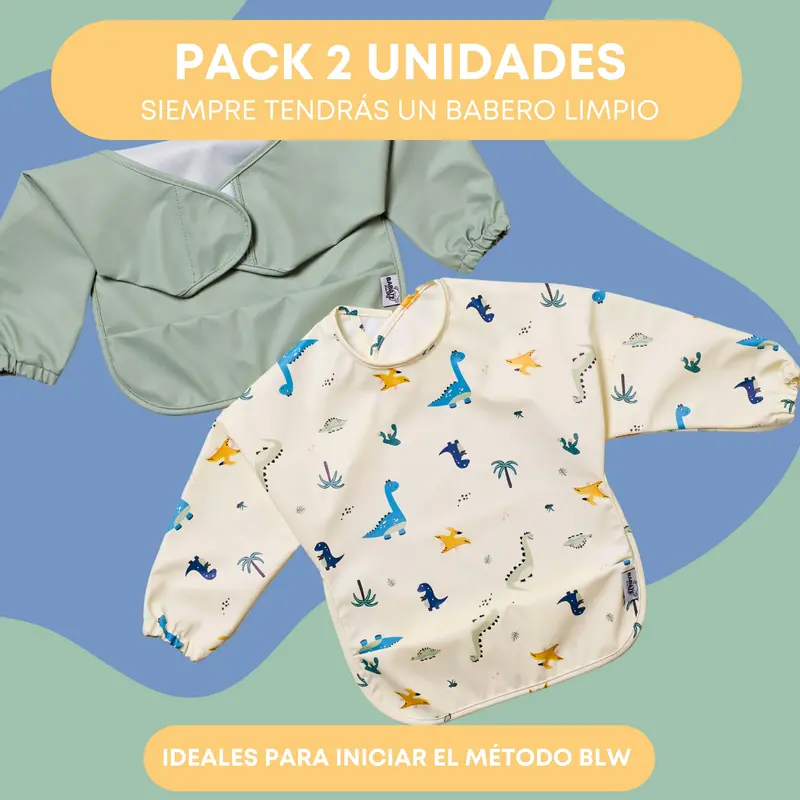 Pack de 2 Baberos con manga - Babaté