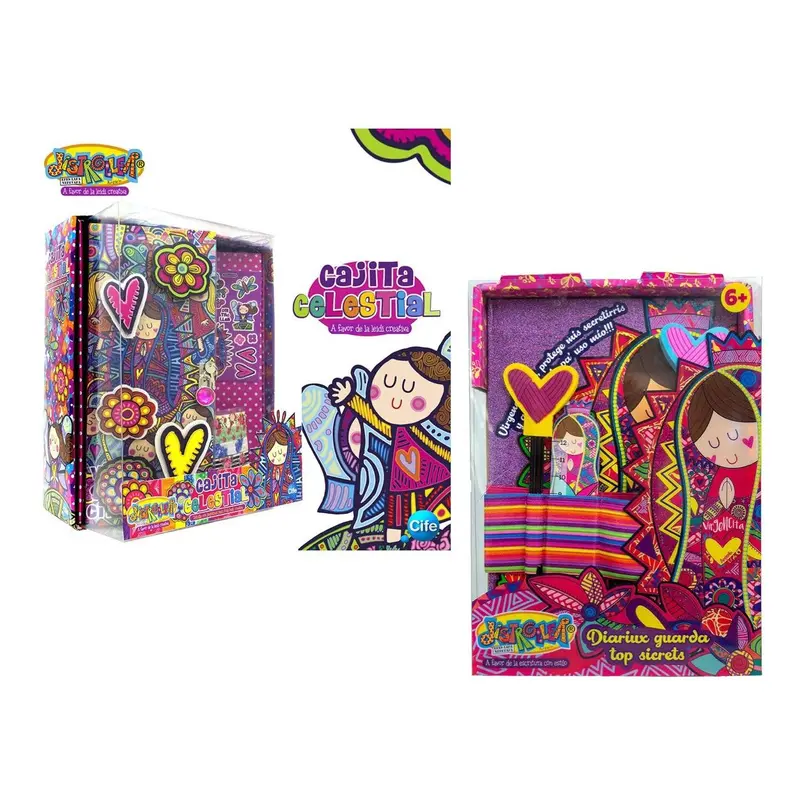 Pack Diario Secreto y Cajita Organizadora Chamoy Amiguis Distroller (caja algo dañada)| Set "Top Sicrets" Diario para Niñas | ¡Guarda tus Secretos!