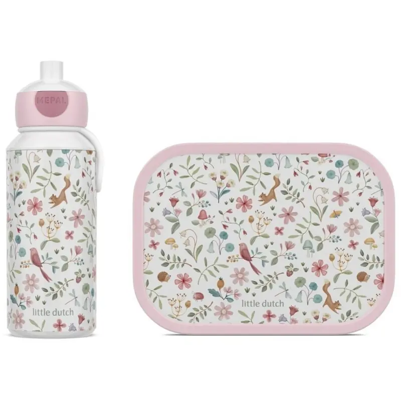 Pack Fiambrera y Botella Midi Campus Fairy Wonder Little Dutch