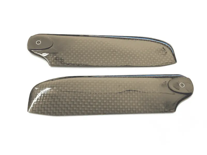 Palas Rotor Cola Fibra Carbono 120mm