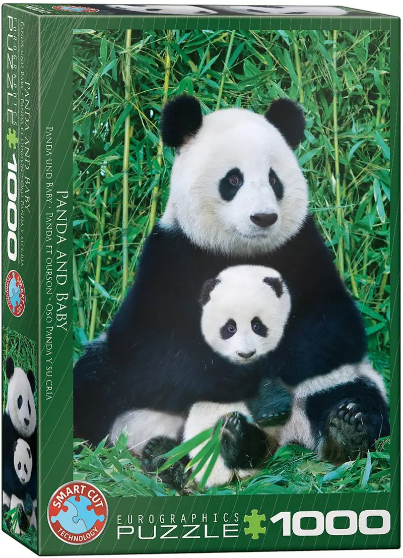 Panda y bebé