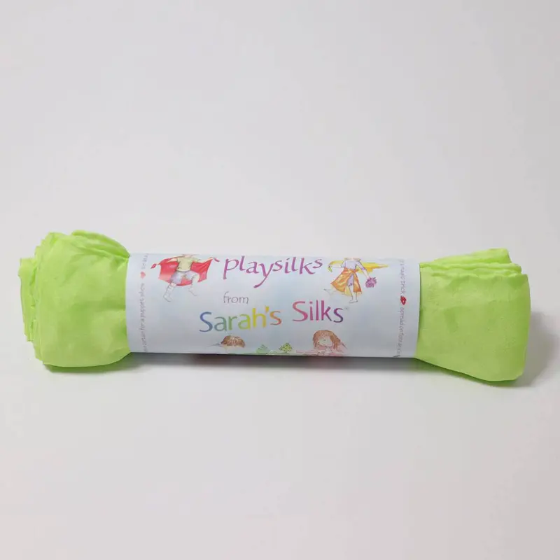 Pañuelo Waldorf lima de seda natural para jugar