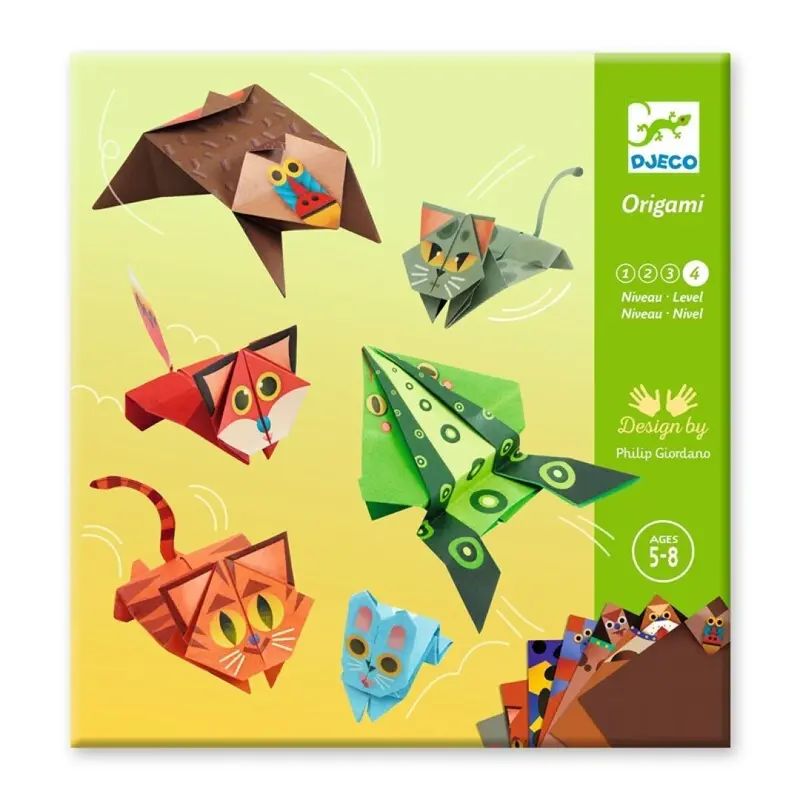 Papiroflexia Origami Animales saltarines - Djeco