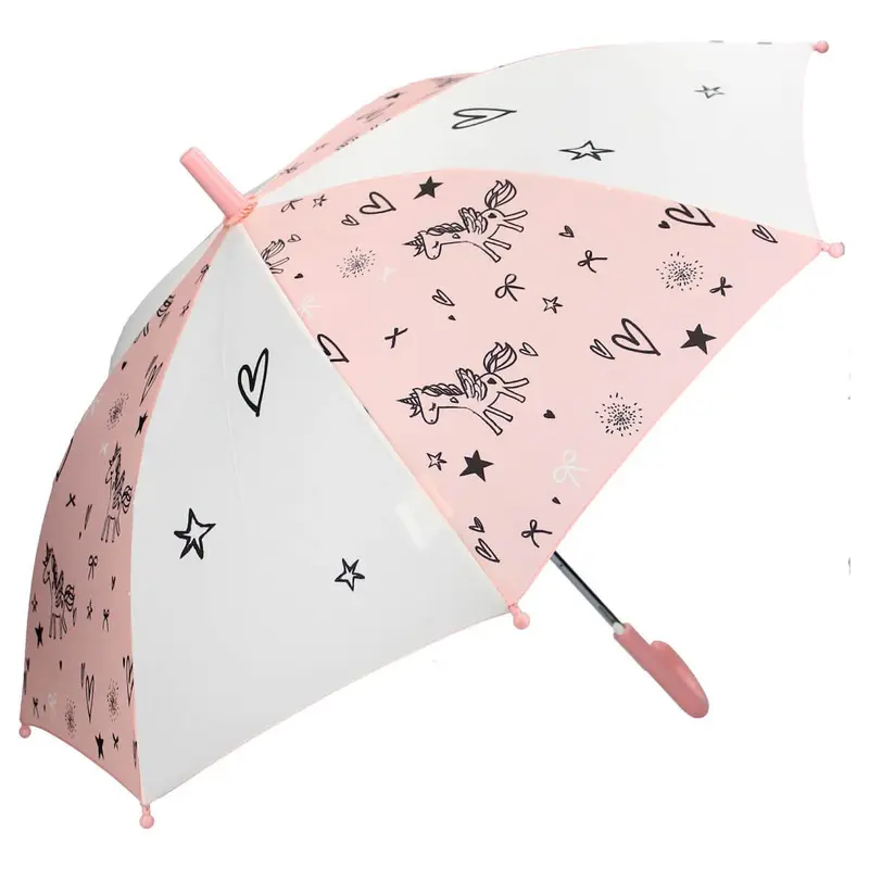 Paraguas Unicornio (rosa y blanco)