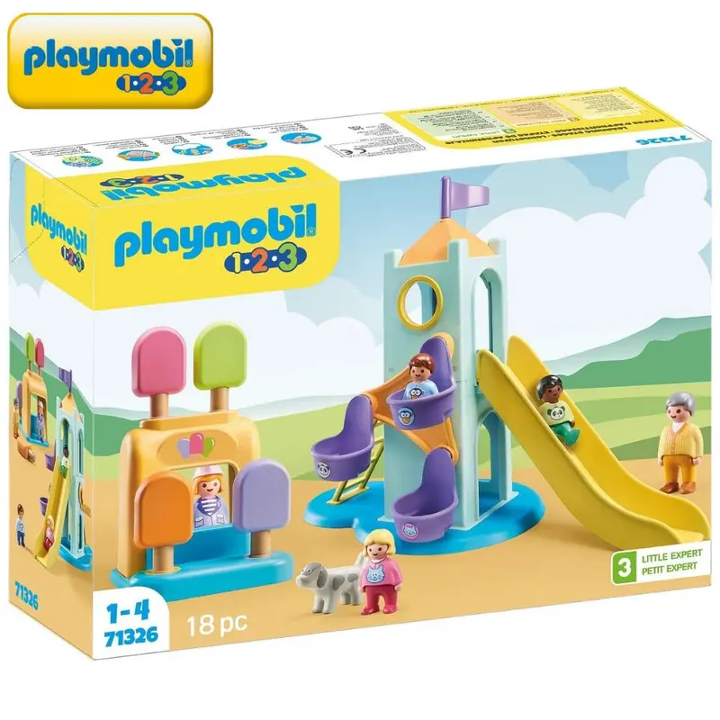 Parque infantil Playmobil 123 con cabina de helados 71326
