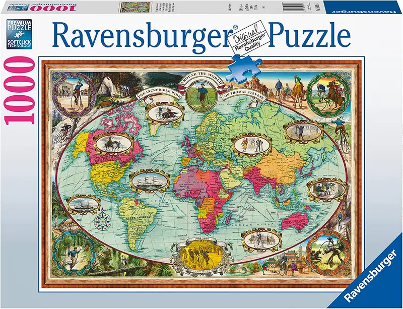 Paseo en bicicleta por el mundo 1000 pzas - ravensburger 16995
