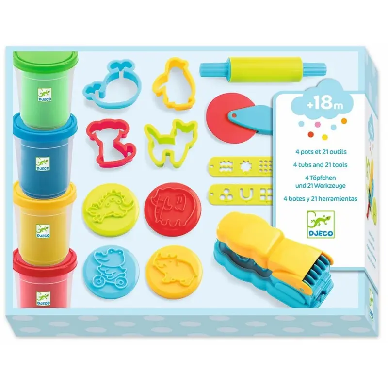 Pasta moldear Estuche con accesorios - Djeco