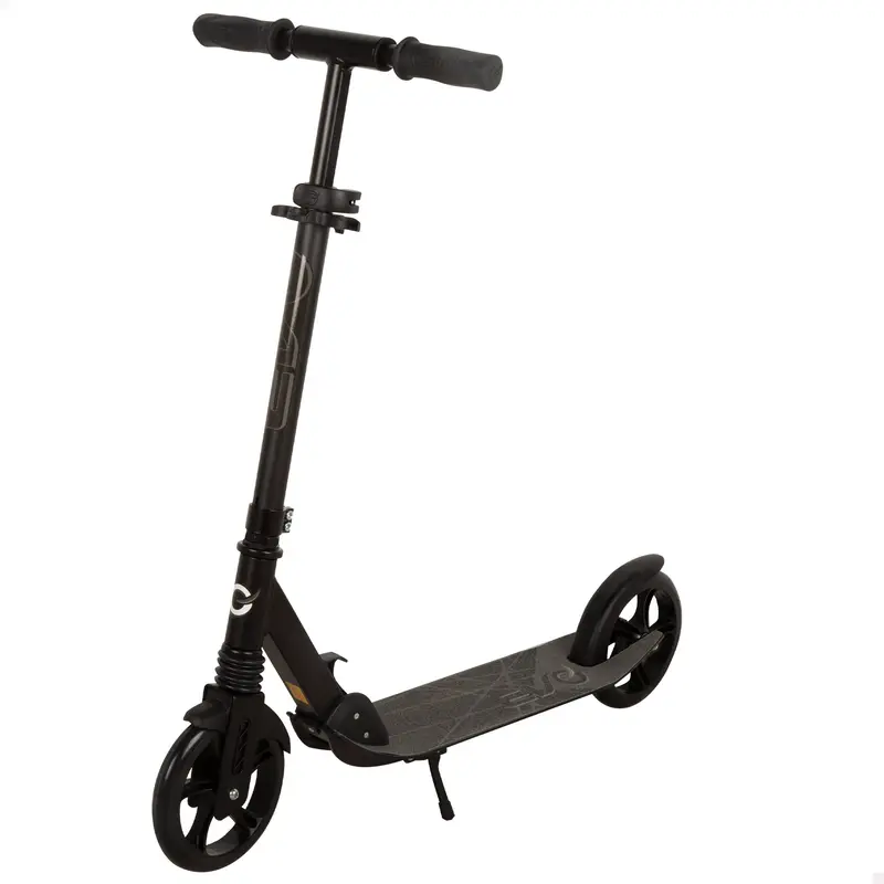 Patinete 2 ruedas plegable y ajustable negro EVO
