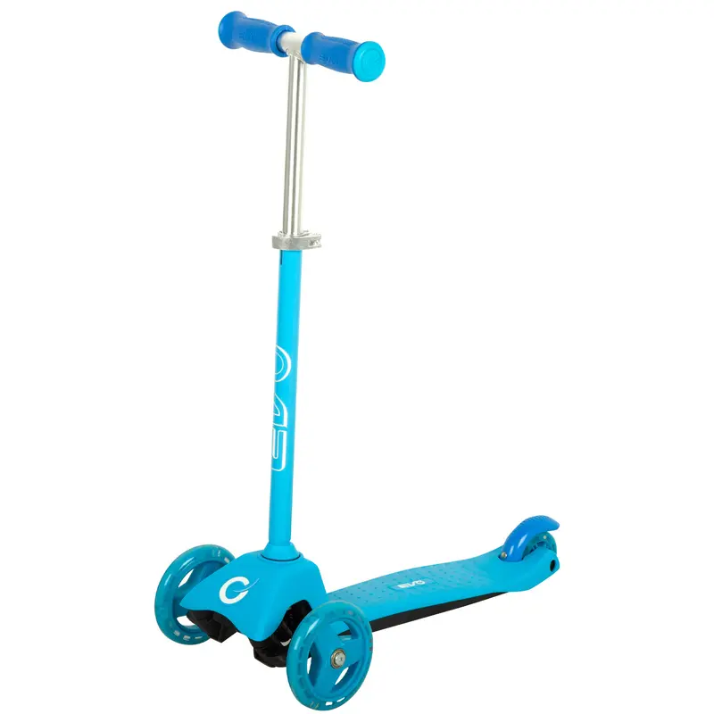 Patinete 3 ruedas azul ajustable EVO
