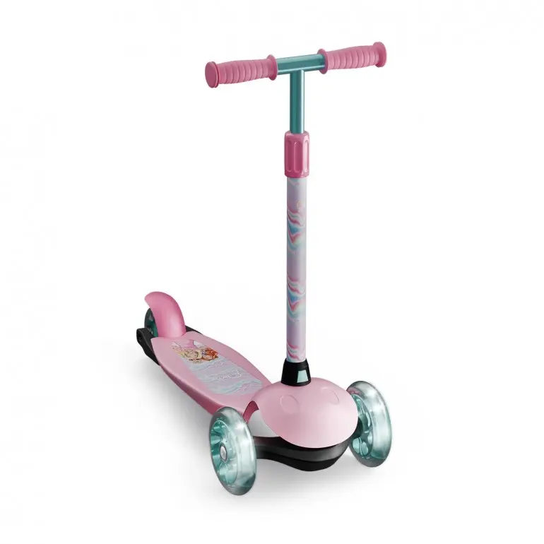 Patinete 3 Ruedas Barbie con luces LED - DeQube 914D00187