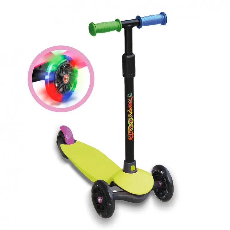 Patinete 3 Ruedas Neon Luces Led - DeQube 914D00020