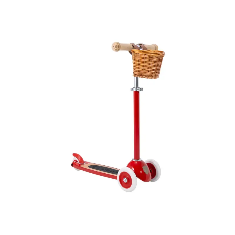 Patinete de 3 ruedas rojo - banwood 3-6 años