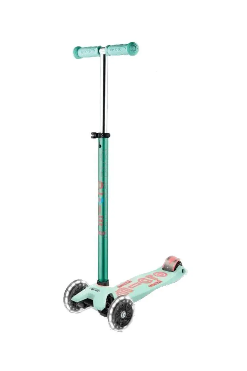 Patinete maxi deluxe, luces led,niños 5-12 años,color menta - micro mmd144