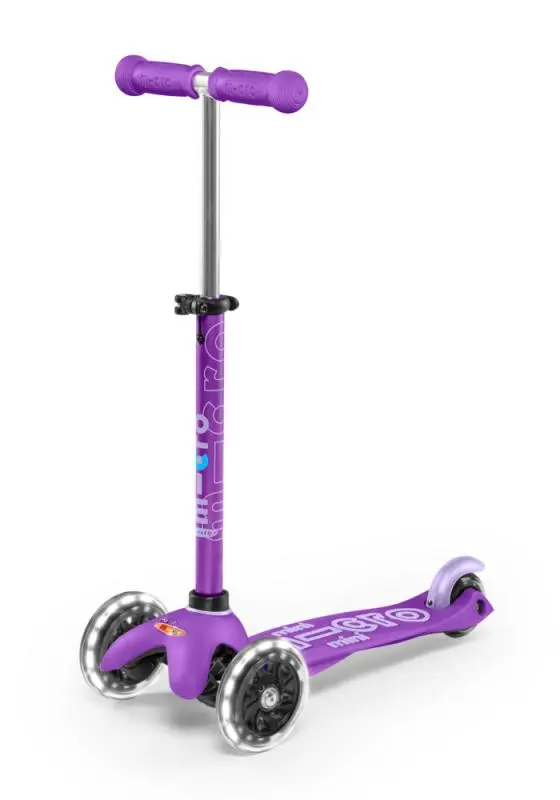 Patinete micro mini deluxe led lila - micro mmd141