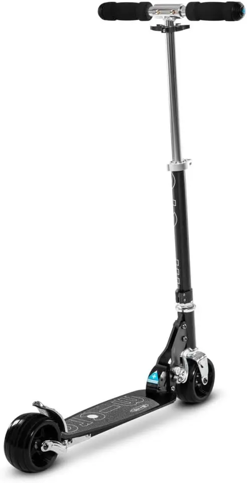 Patinete micro rocket negro - 2 ruedas extra anchas - plegable - micro