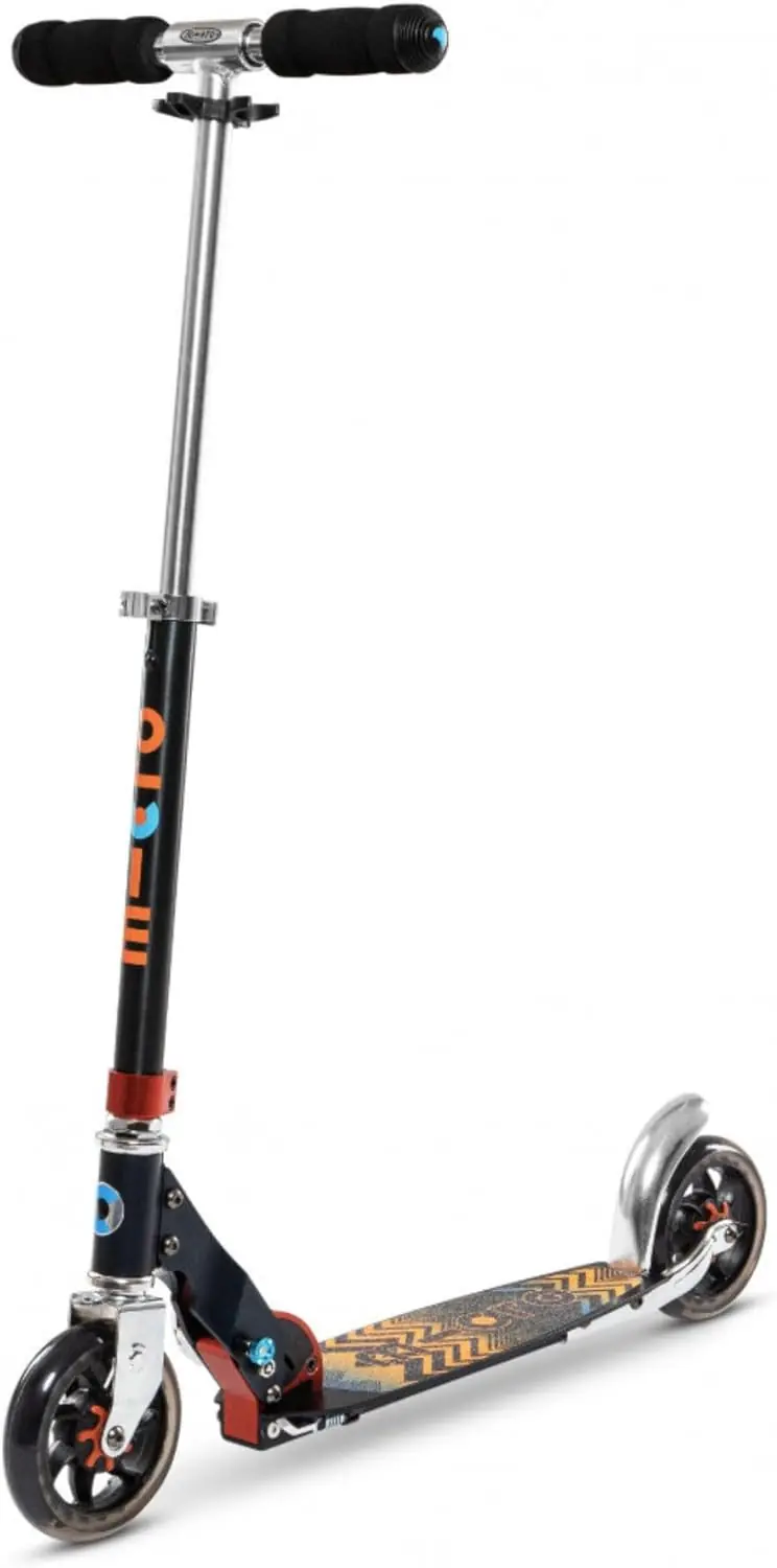 Patinete micro speed negro azteca - scooter plegable 2 ruedas - micro sa0121