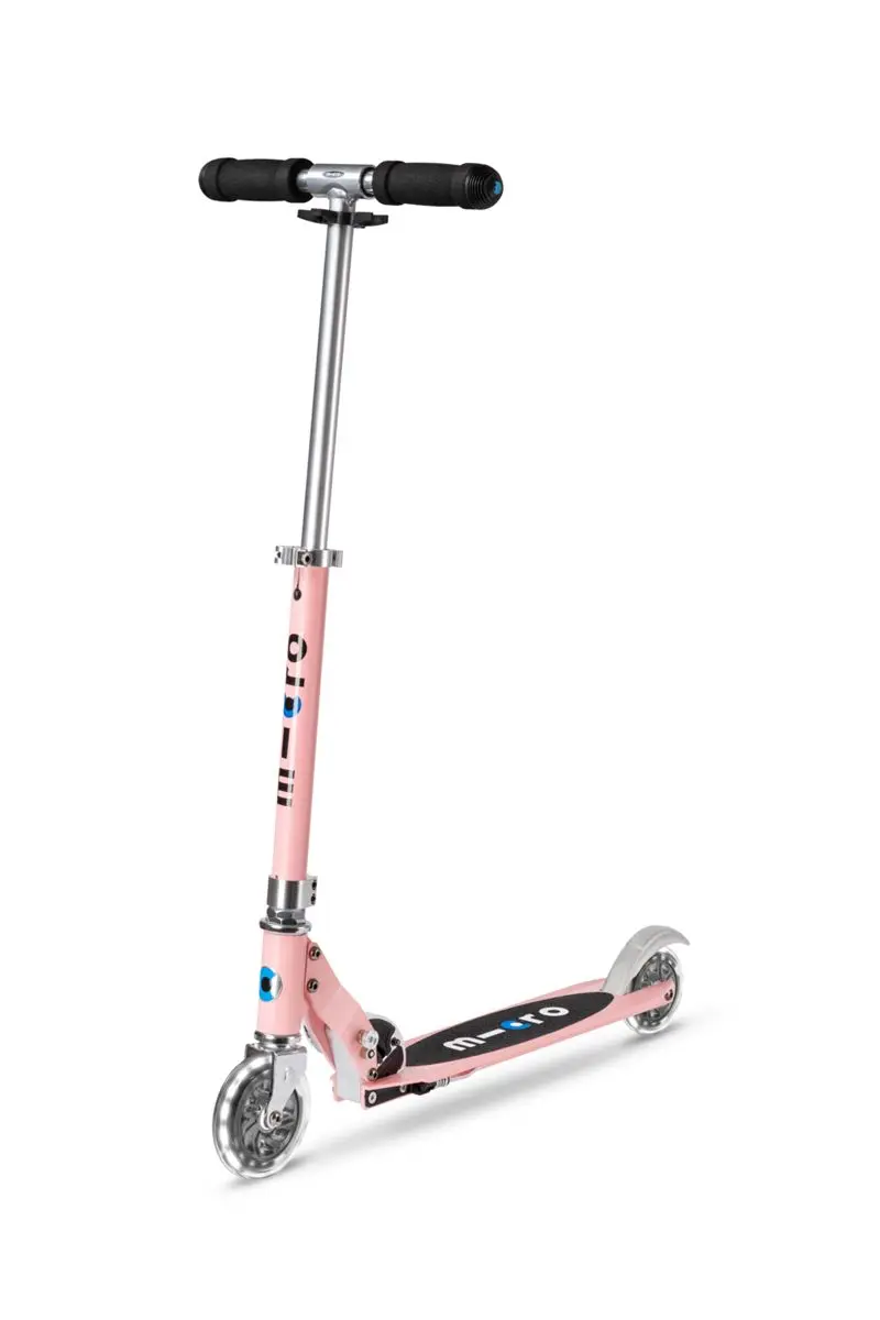 Patinete Micro Sprite Rosa Pastel Led