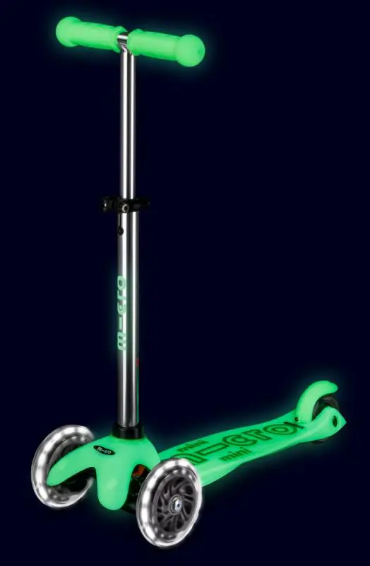 Patinete Mini Micro Deluxe Glow Led - Verde