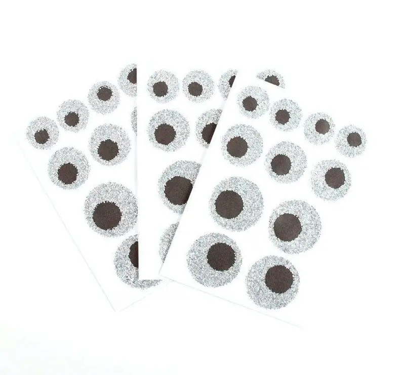 Pegatinas ojos de Bio purpurina de Halloween