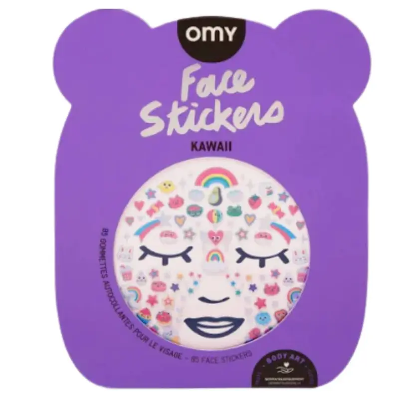 Pegatinas para la cara Kawaii Omy