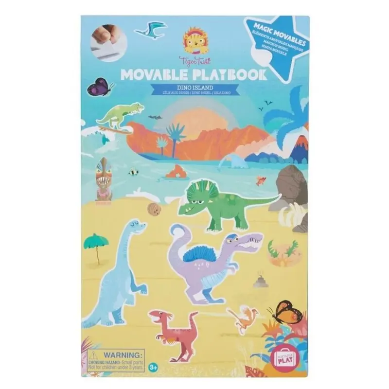 Pegatinas reutilizables Dinosaurios- “Dino Island”