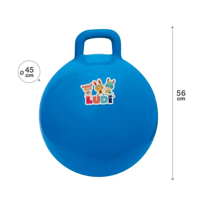 Pelota Saltarina Azul 45 cm - Ludi 12781