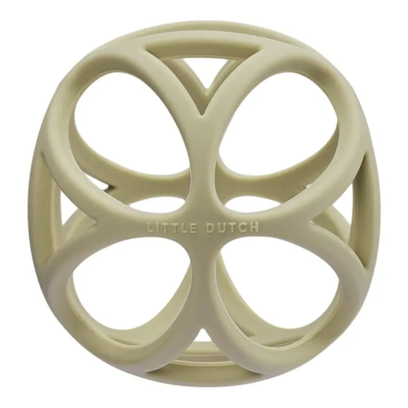 Pelota Sensorial Silicona Arena Amarilla - Little Dutch