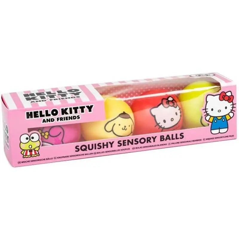 Pelotas Sensoriales Blanditas Hello Kitty Antiestrés