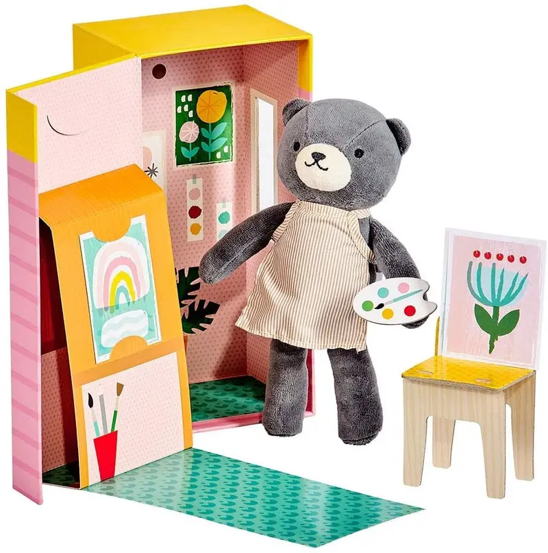 Peluche Beatrice the Bear - Petit Collage