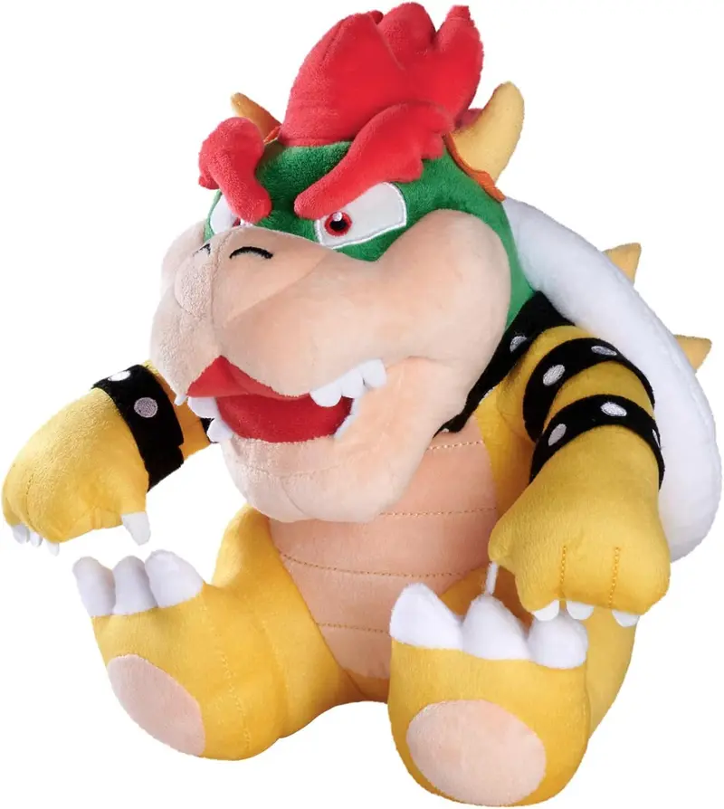 Peluche bowser 30 cm, super mario, original - simba 109231532