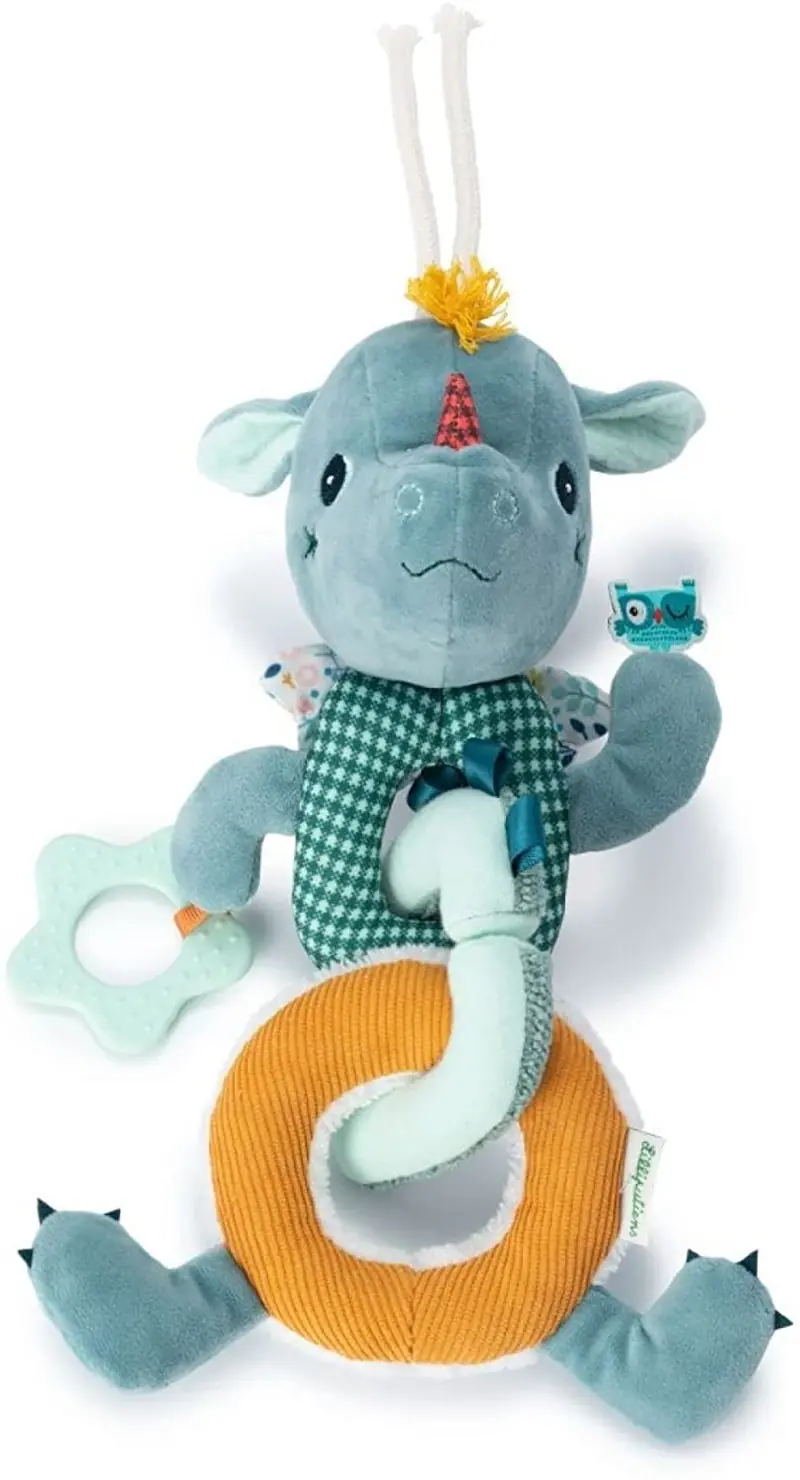 Peluche cadena actividades sensoriales joe - lilliputiens 83428