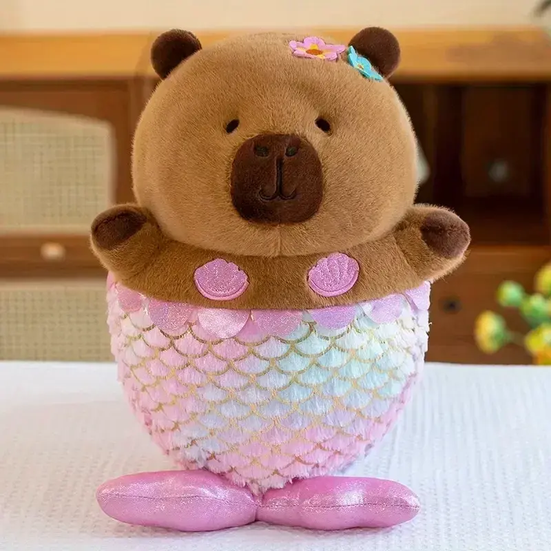Peluche Capybara Sirène - 30cm