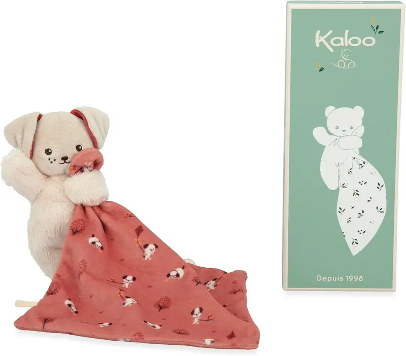 Peluche Carré Doucer - Perro con Dudú de Apego - Kaloo K226002
