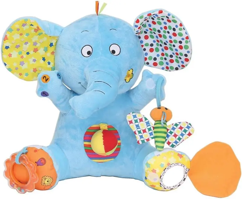 Peluche Elefante de Actividades Giros AJ1 – Juguete Sensorial Bebé