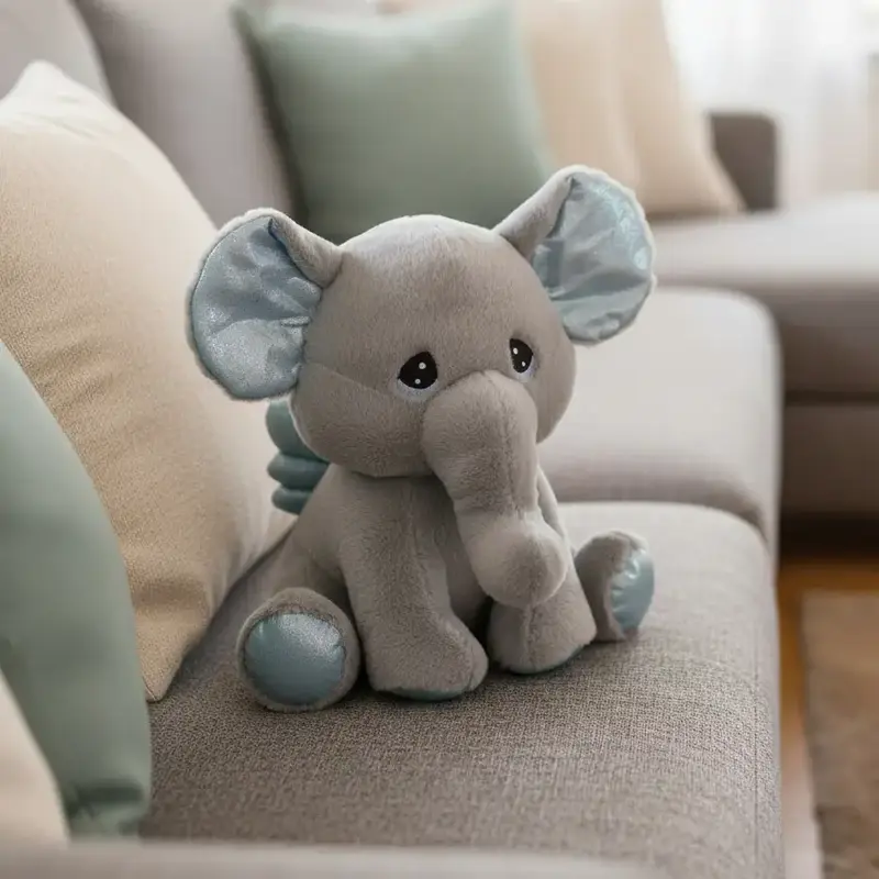 Peluche Éléphant Ailé - 20cm