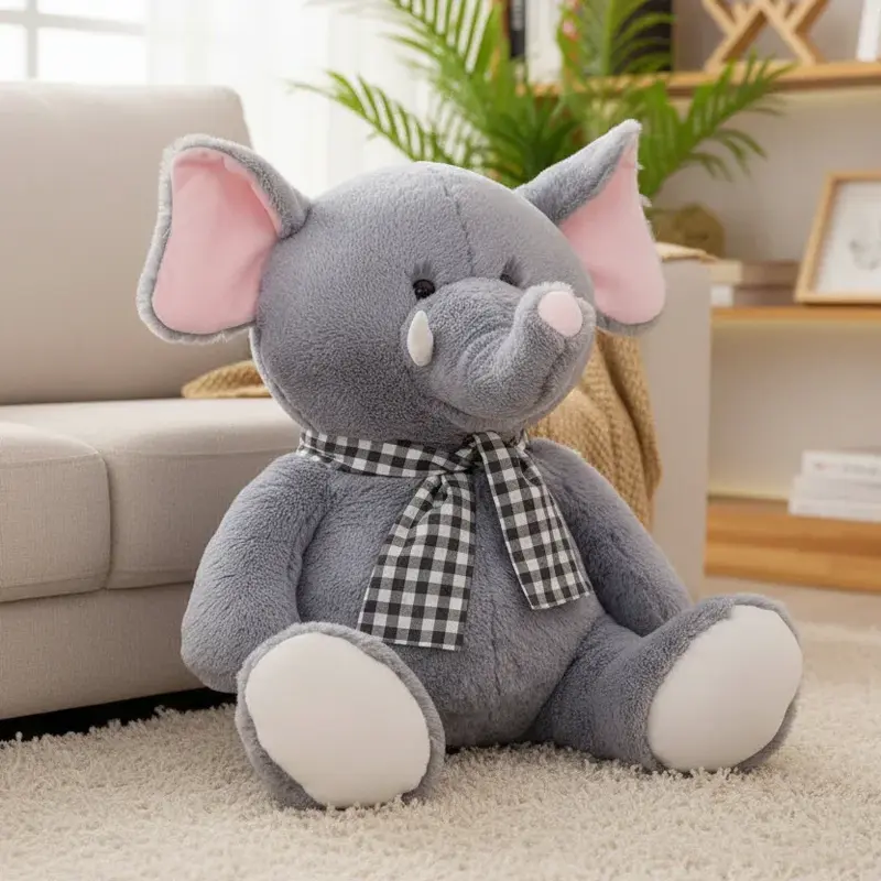 Peluche Éléphant Frileux - 75cm