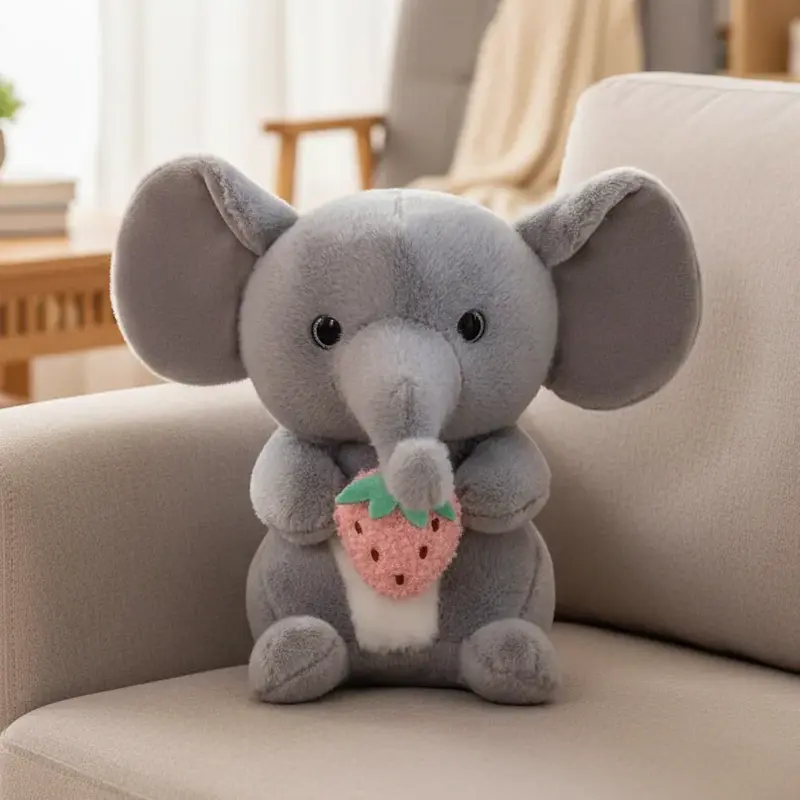 Peluche Éléphant Gourmand - 25cm