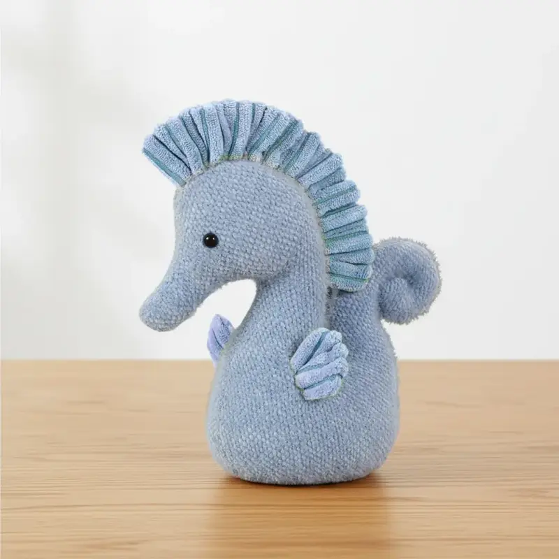 Peluche Hippocampe Coloré - 25cm