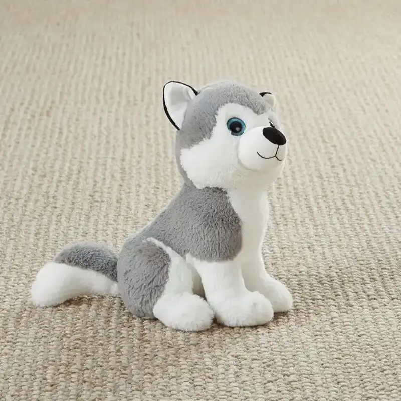 Peluche Husky Attentif - 30cm