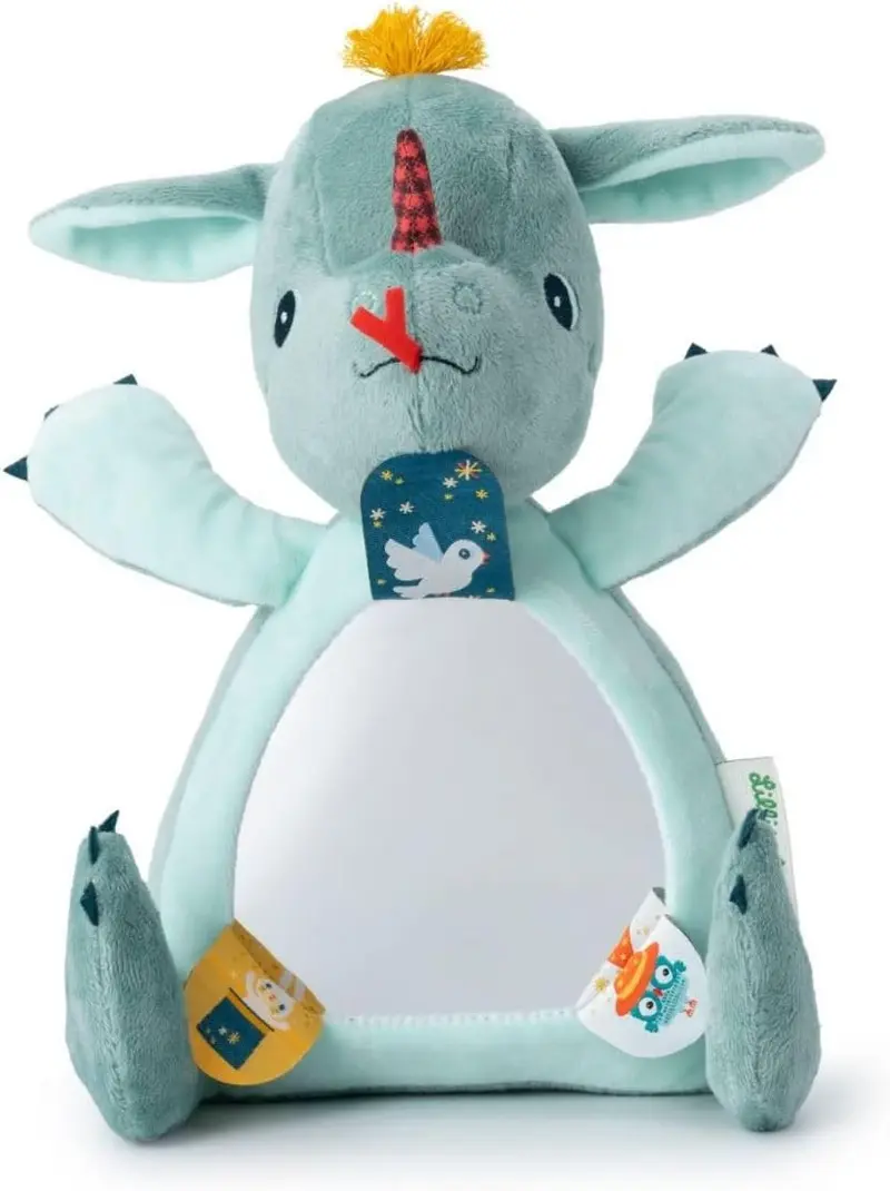 Peluche Joe Dragón con Espejo Cucú Lilliputiens 83552 | +6 Meses