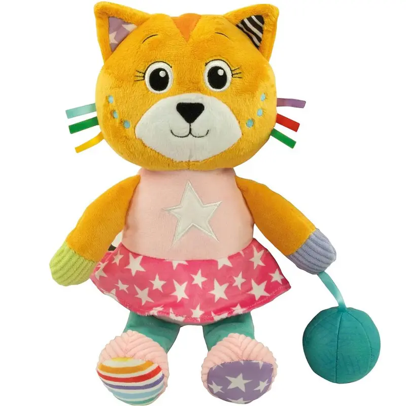 Peluche Katy la Gatita texturas para bebés Clementoni