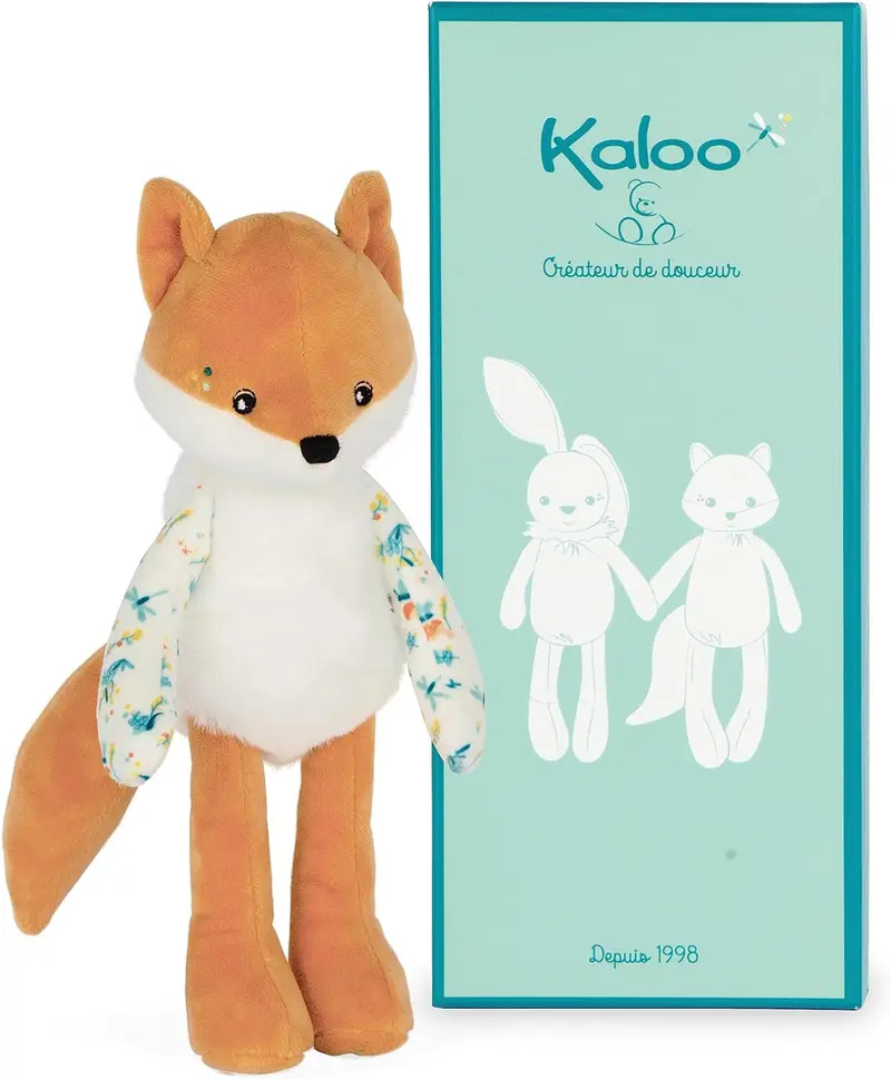 Peluche Leonard el Zorro Kaloo 25 cm | Peluche Bebé Suave | 0+ Años