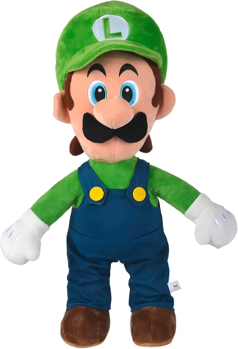 Peluche luigi 50cm - super mario bros - simba