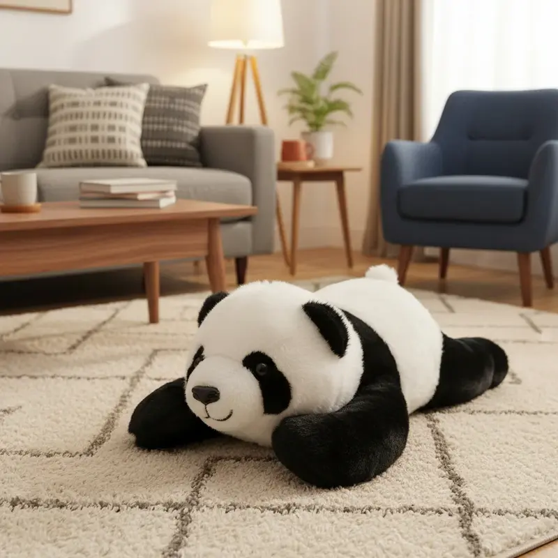 Peluche Panda Allongé - 30cm