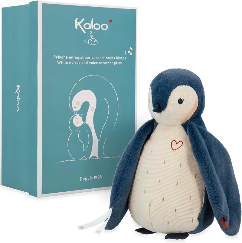 Peluche Pingüino Azul con Grabadora de Voz - Kaloo K212001