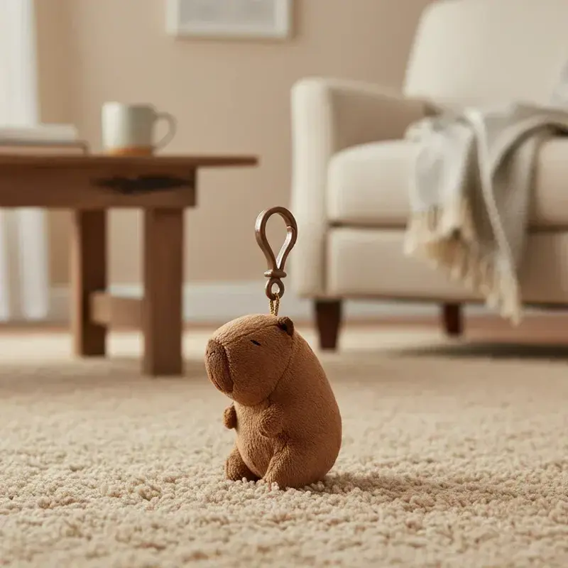 Peluche Porte-clés Capybara - 12cm