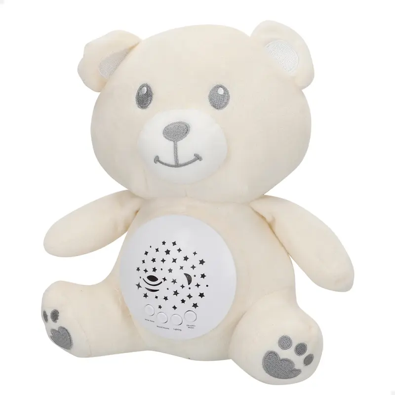 Peluche proyector estrellas con luz y sonido osito Genial Baby